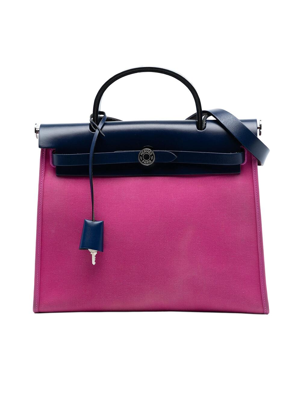 Hermes Herbag Zip Leather And Toile 31 #298065H19B